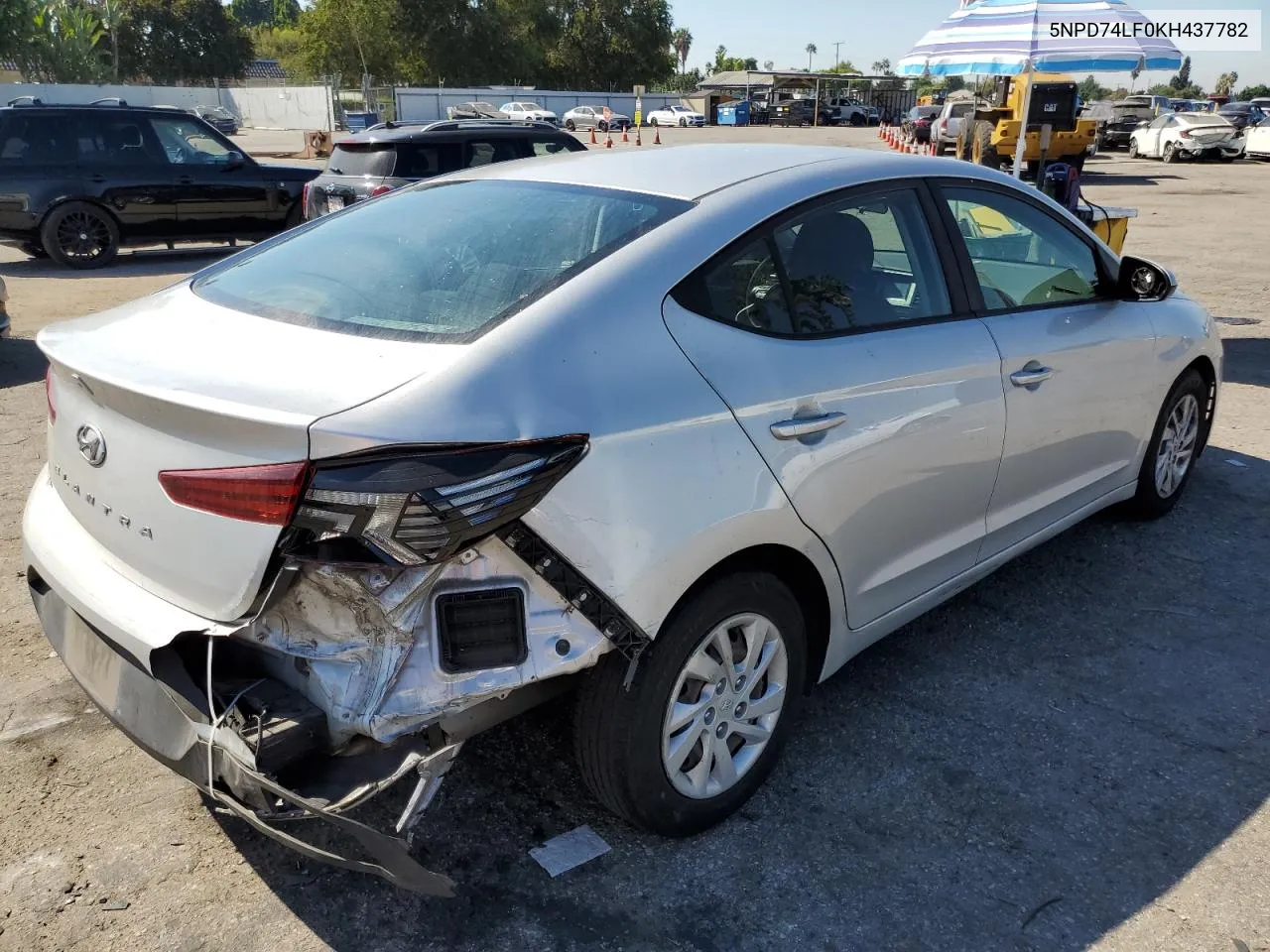 2019 Hyundai Elantra Se VIN: 5NPD74LF0KH437782 Lot: 74597284