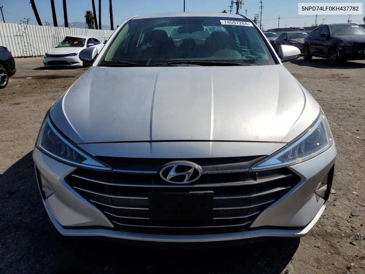 2019 Hyundai Elantra Se VIN: 5NPD74LF0KH437782 Lot: 74597284