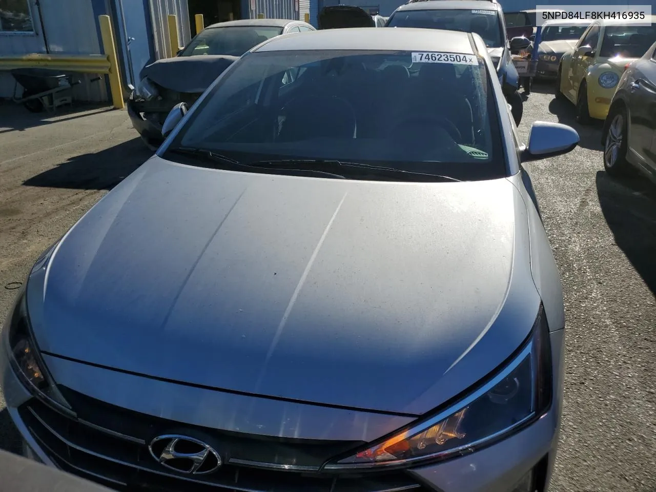 2019 Hyundai Elantra Sel VIN: 5NPD84LF8KH416935 Lot: 74623504