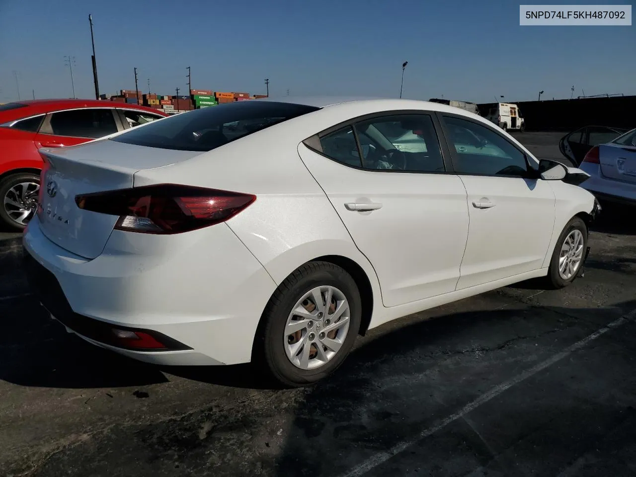 2019 Hyundai Elantra Se VIN: 5NPD74LF5KH487092 Lot: 74632734