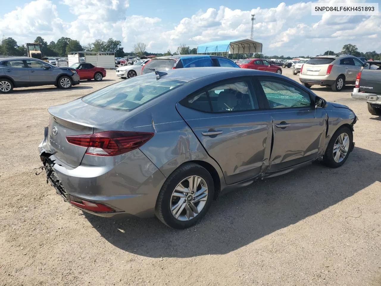 2019 Hyundai Elantra Sel VIN: 5NPD84LF6KH451893 Lot: 74657274