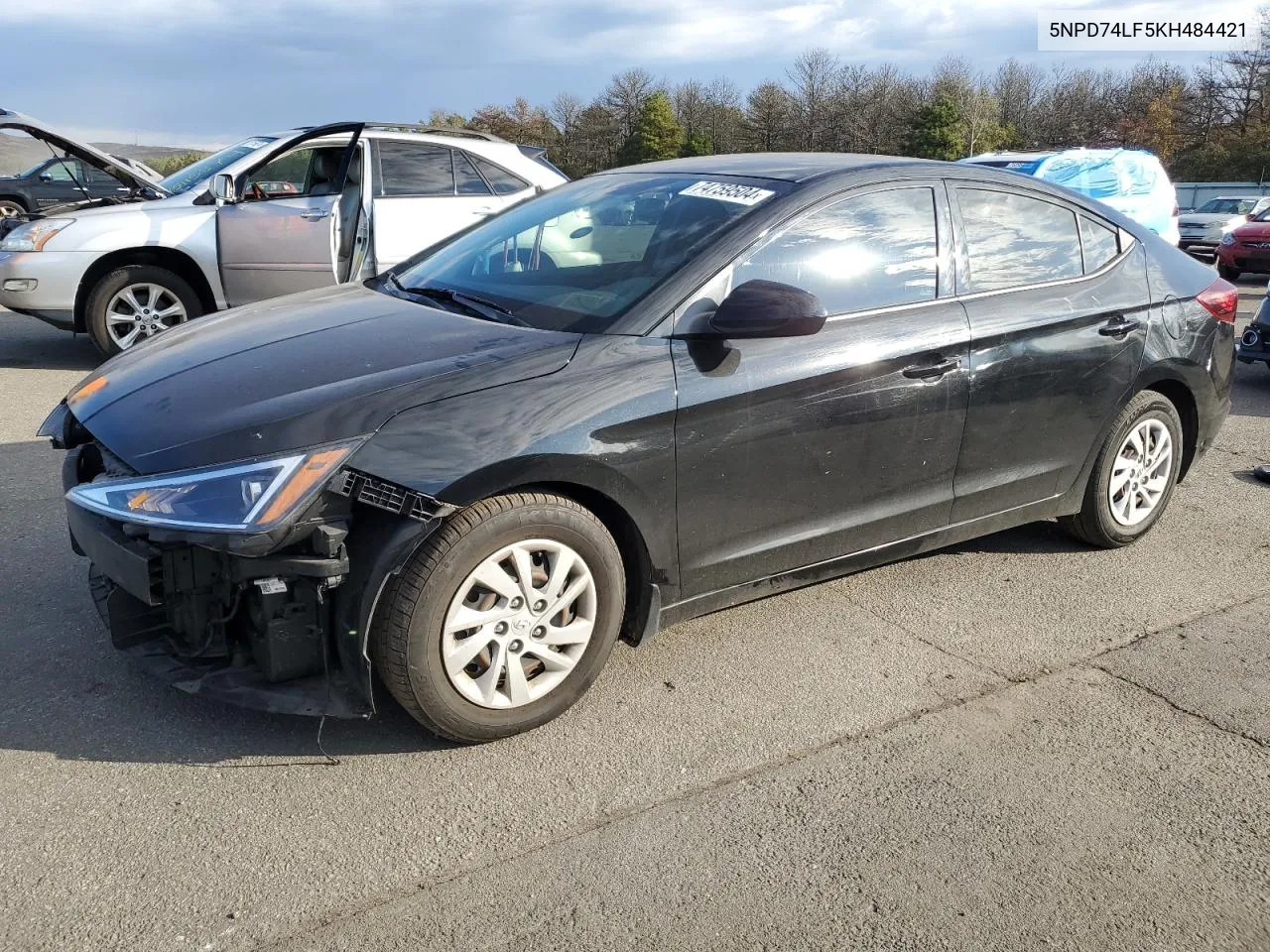 2019 Hyundai Elantra Se VIN: 5NPD74LF5KH484421 Lot: 74759504