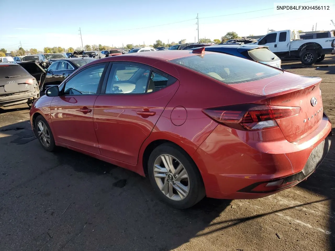 2019 Hyundai Elantra Sel VIN: 5NPD84LFXKH456112 Lot: 74762774