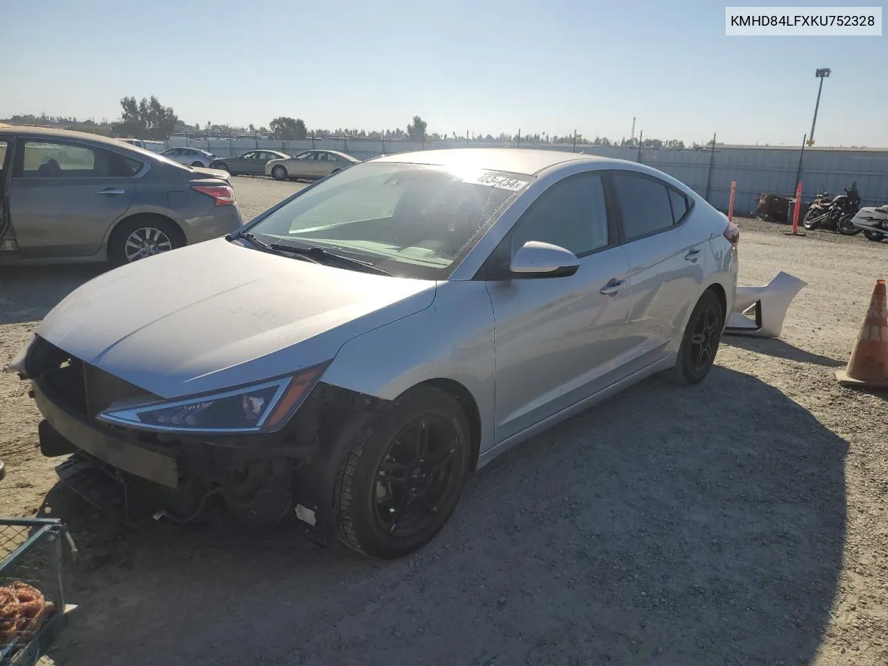 2019 Hyundai Elantra Sel VIN: KMHD84LFXKU752328 Lot: 74834454