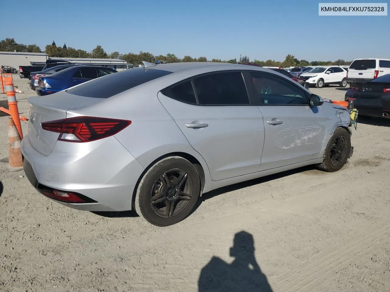 2019 Hyundai Elantra Sel VIN: KMHD84LFXKU752328 Lot: 74834454