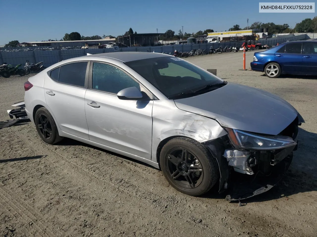 2019 Hyundai Elantra Sel VIN: KMHD84LFXKU752328 Lot: 74834454