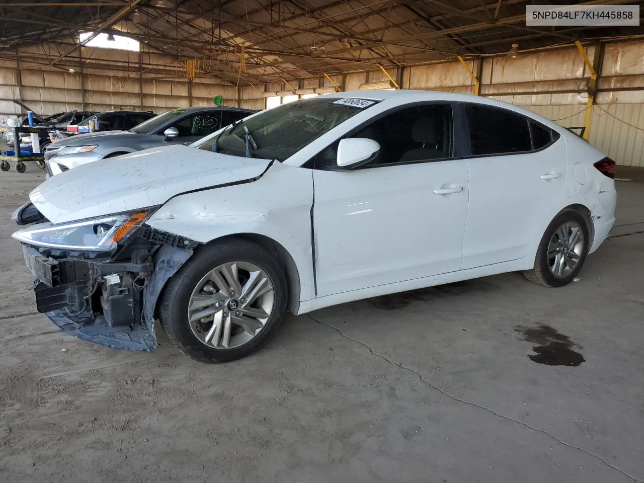 2019 Hyundai Elantra Sel VIN: 5NPD84LF7KH445858 Lot: 74860684