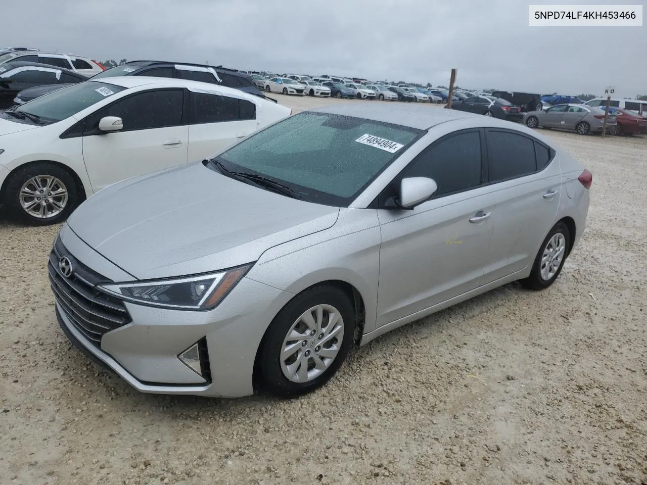 2019 Hyundai Elantra Se VIN: 5NPD74LF4KH453466 Lot: 74894904