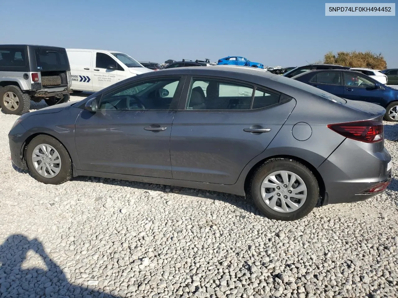 2019 Hyundai Elantra Se VIN: 5NPD74LF0KH494452 Lot: 74915314