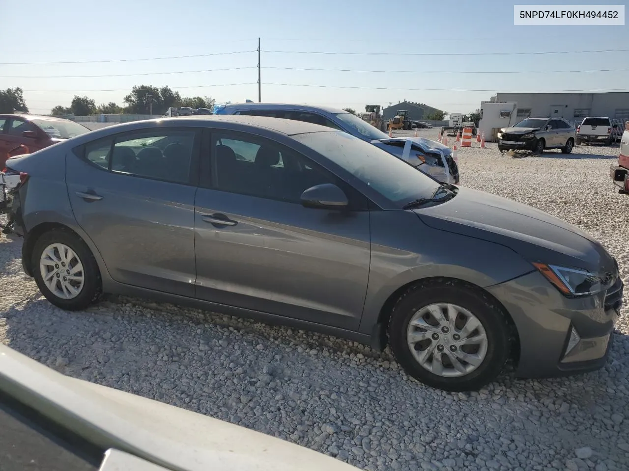 2019 Hyundai Elantra Se VIN: 5NPD74LF0KH494452 Lot: 74915314