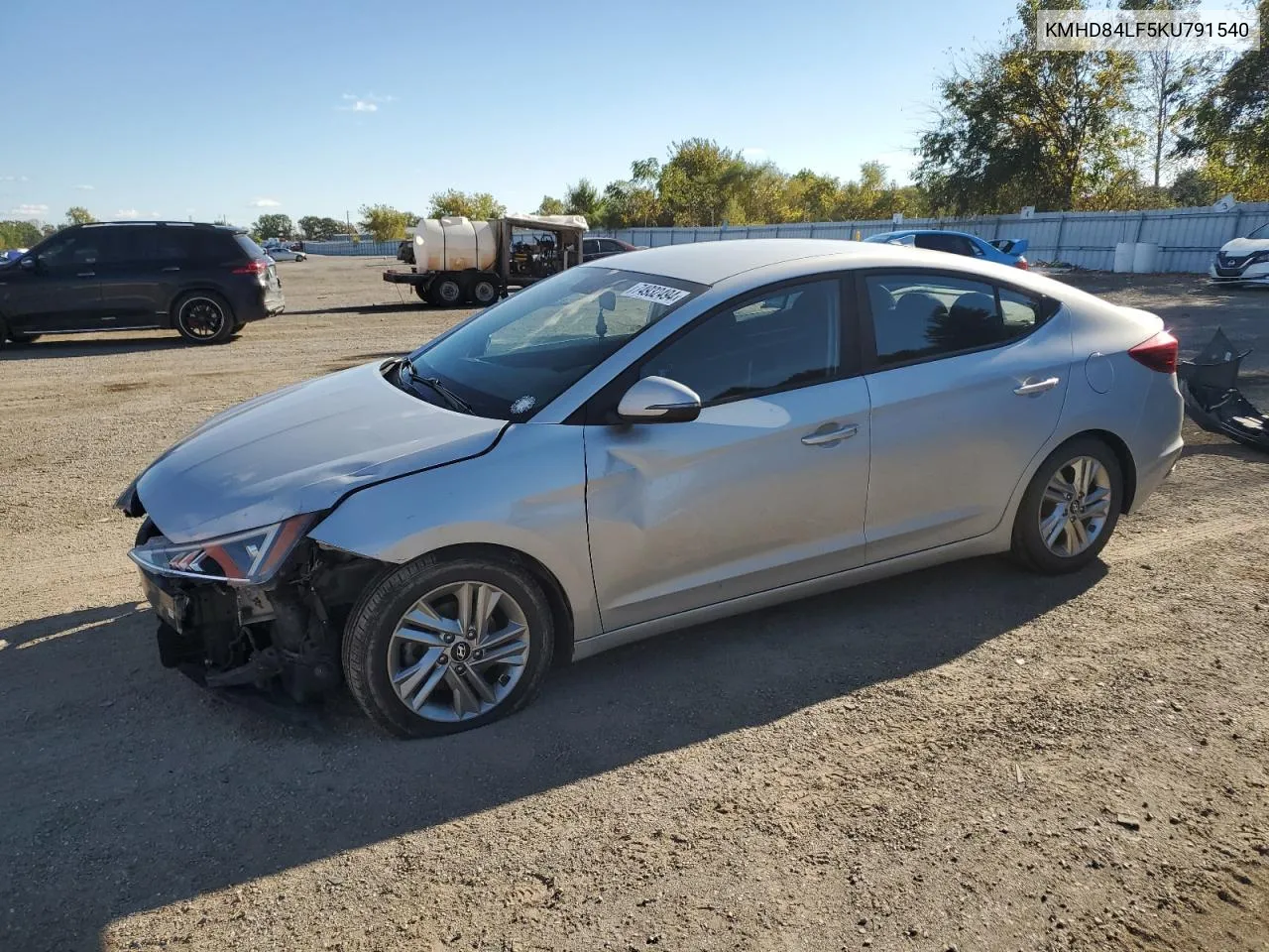 KMHD84LF5KU791540 2019 Hyundai Elantra Sel