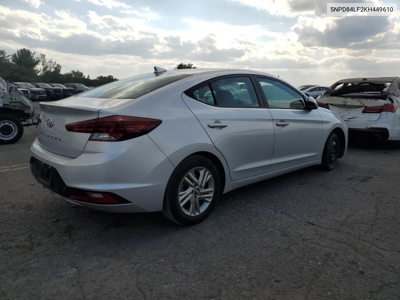 2019 Hyundai Elantra Sel VIN: 5NPD84LF2KH449610 Lot: 74952554