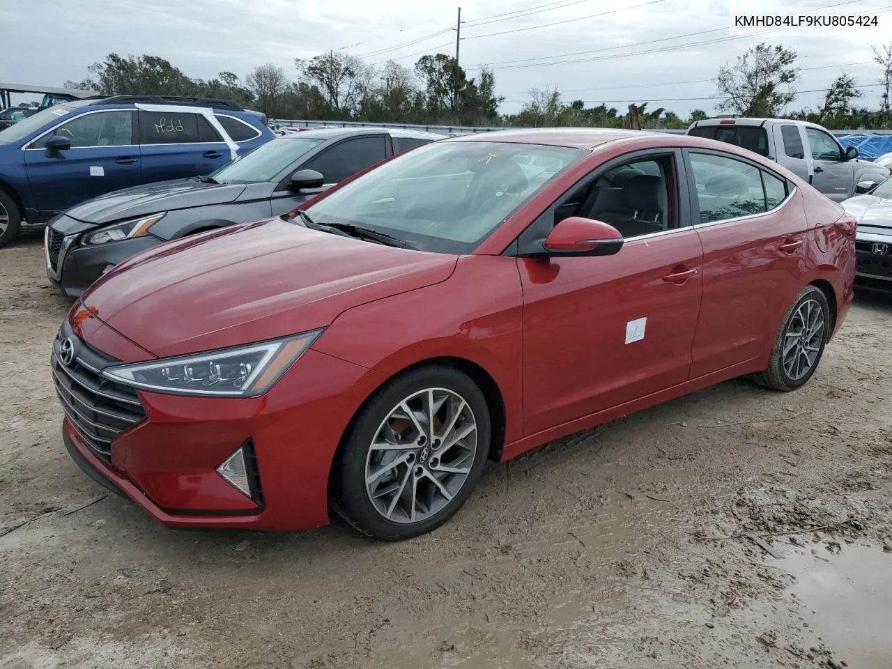 2019 Hyundai Elantra Sel VIN: KMHD84LF9KU805424 Lot: 75001684