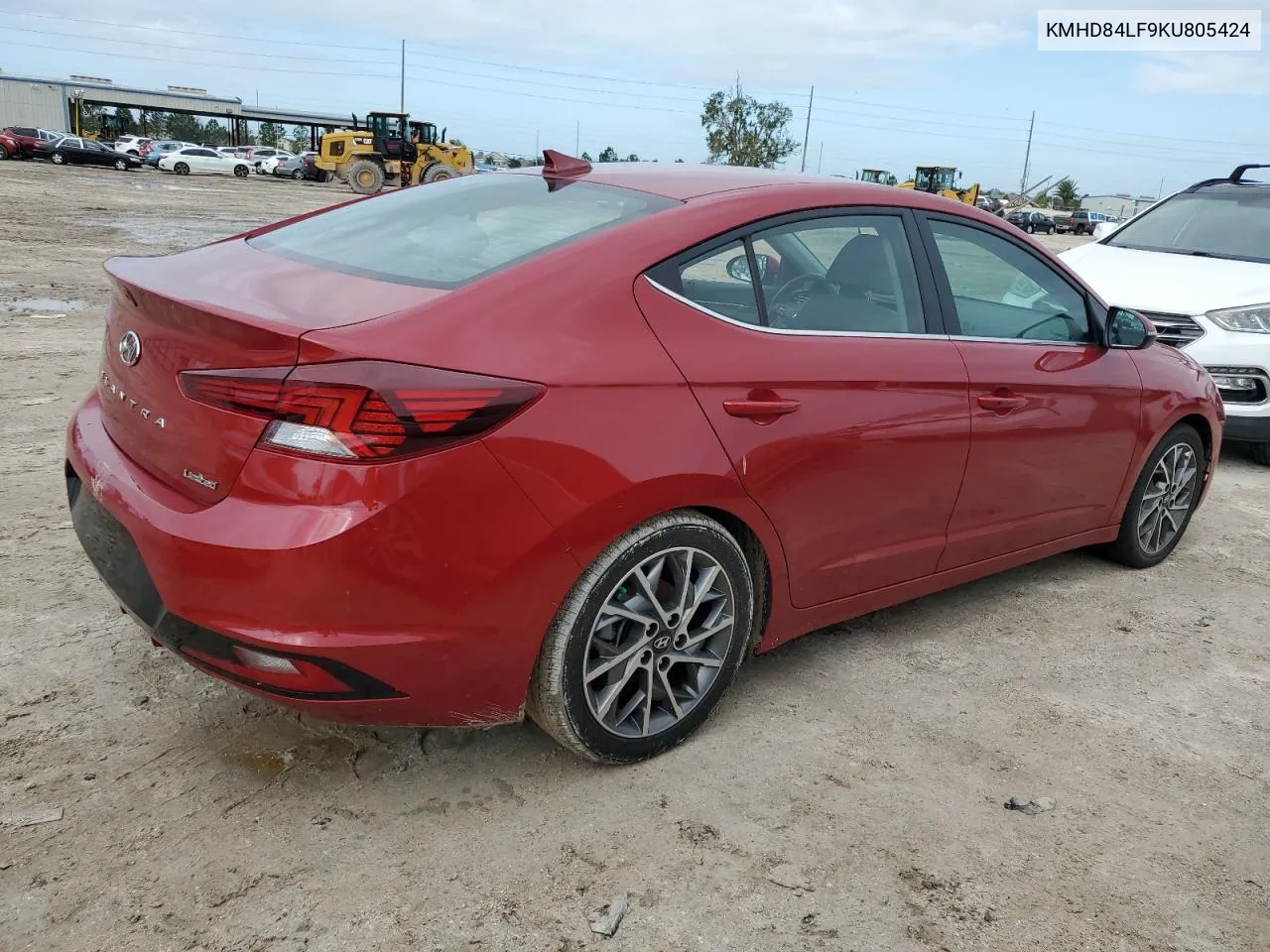 2019 Hyundai Elantra Sel VIN: KMHD84LF9KU805424 Lot: 75001684