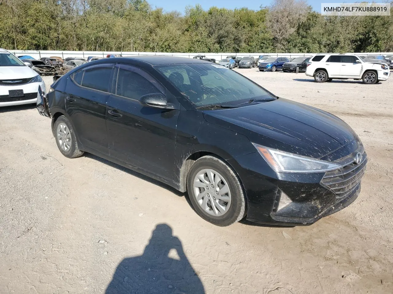 2019 Hyundai Elantra Se VIN: KMHD74LF7KU888919 Lot: 75006394