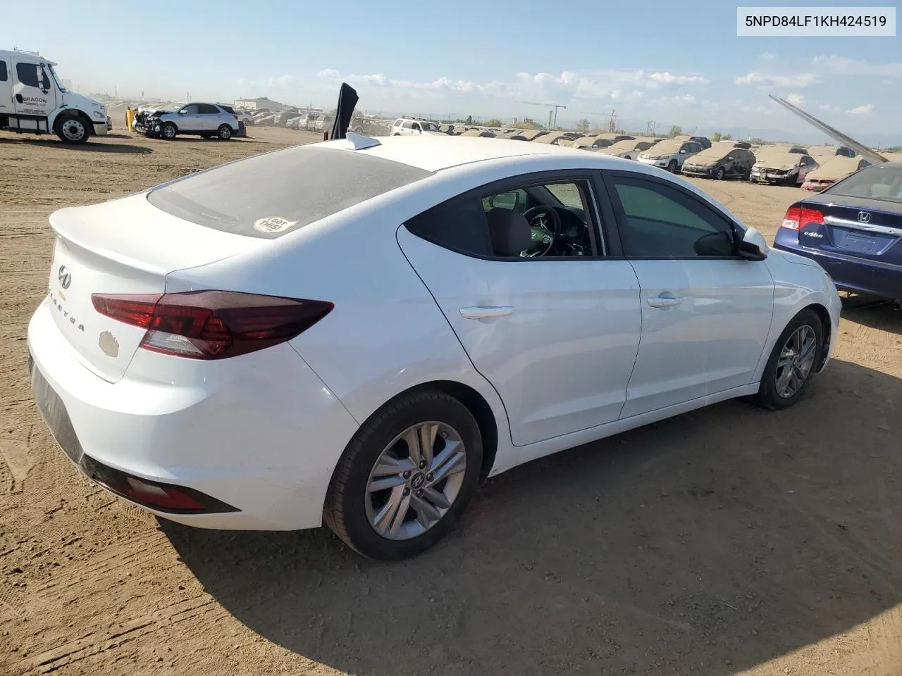 2019 Hyundai Elantra Sel VIN: 5NPD84LF1KH424519 Lot: 75053214