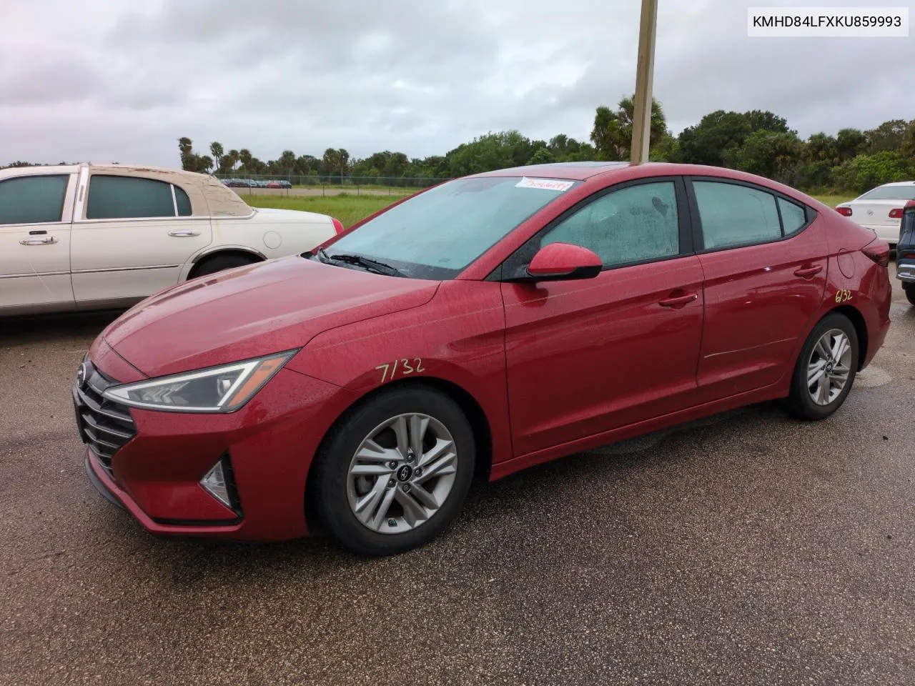 2019 Hyundai Elantra Sel VIN: KMHD84LFXKU859993 Lot: 75066494