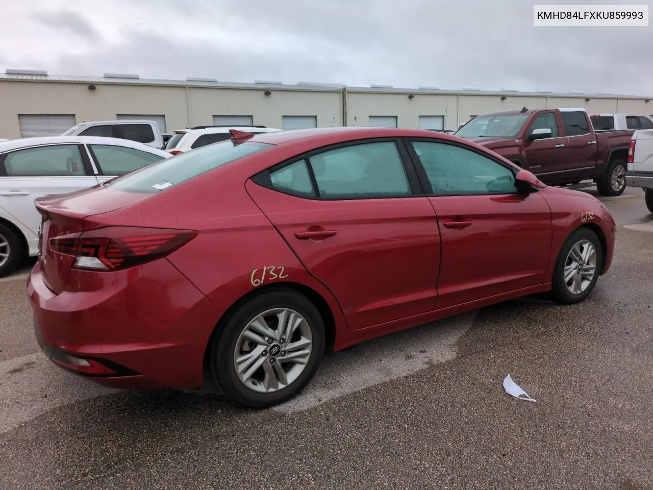 2019 Hyundai Elantra Sel VIN: KMHD84LFXKU859993 Lot: 75066494