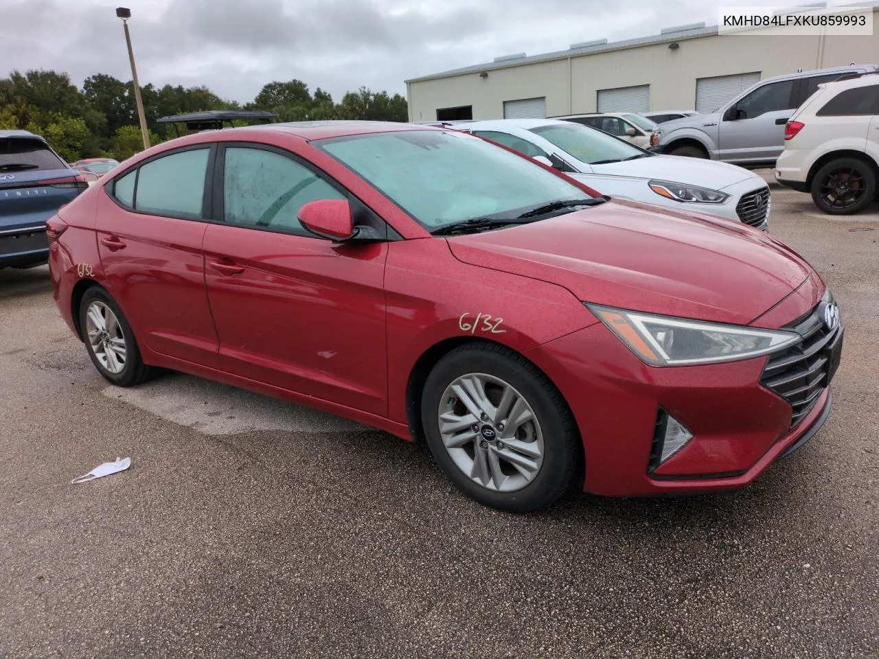 2019 Hyundai Elantra Sel VIN: KMHD84LFXKU859993 Lot: 75066494