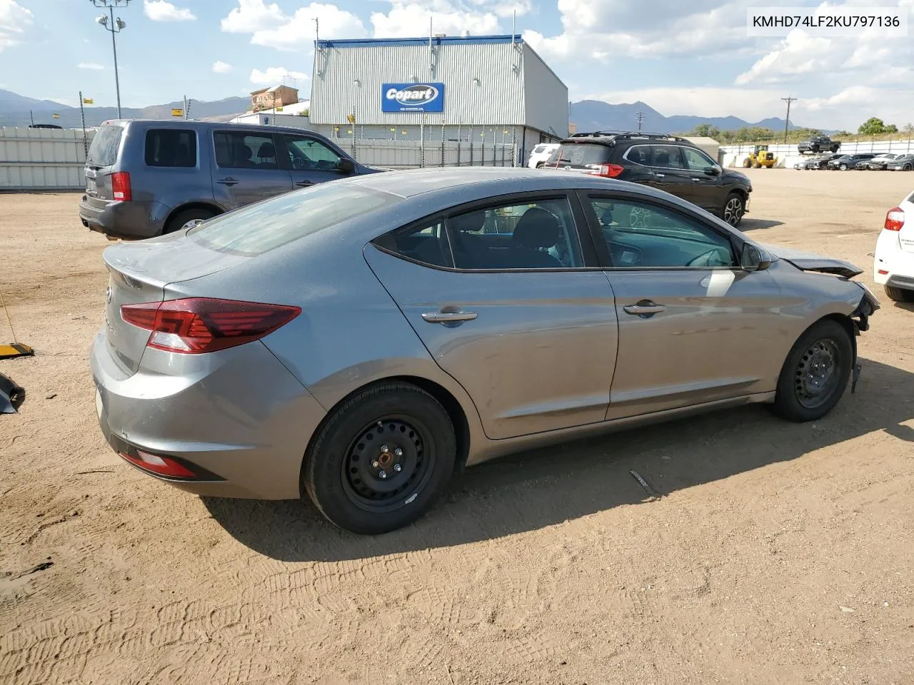 2019 Hyundai Elantra Se VIN: KMHD74LF2KU797136 Lot: 75201254