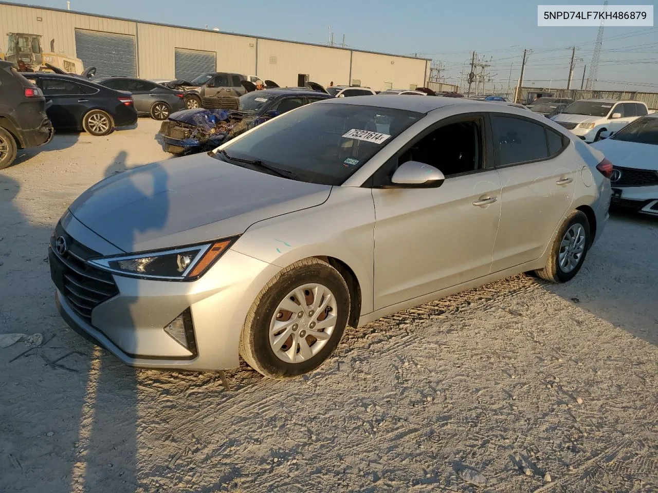 2019 Hyundai Elantra Se VIN: 5NPD74LF7KH486879 Lot: 75221614