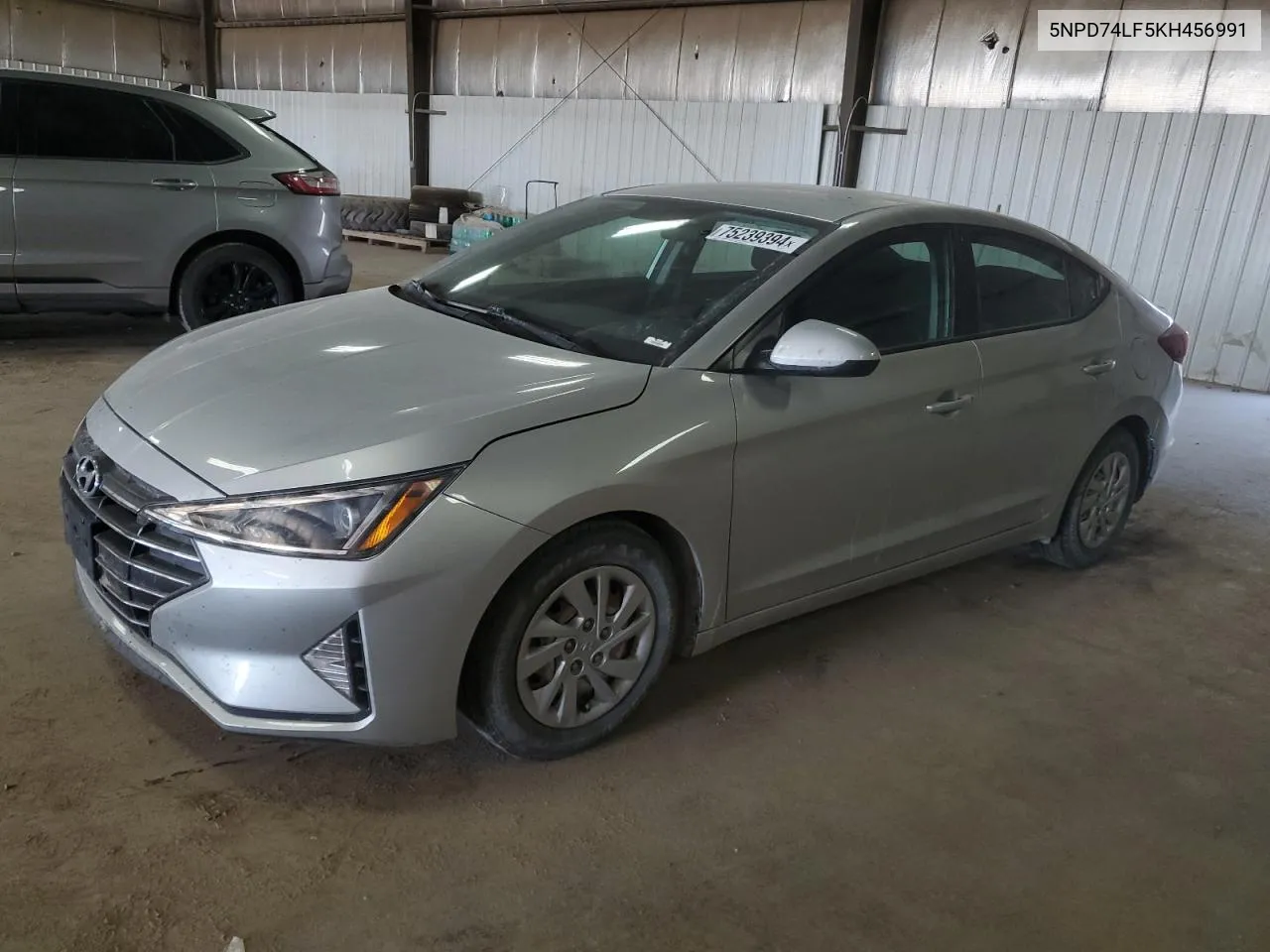 2019 Hyundai Elantra Se VIN: 5NPD74LF5KH456991 Lot: 75239394