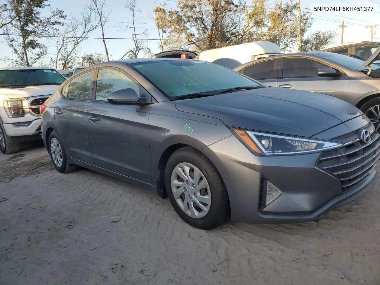 2019 Hyundai Elantra Se VIN: 5NPD74LF6KH451377 Lot: 75260064