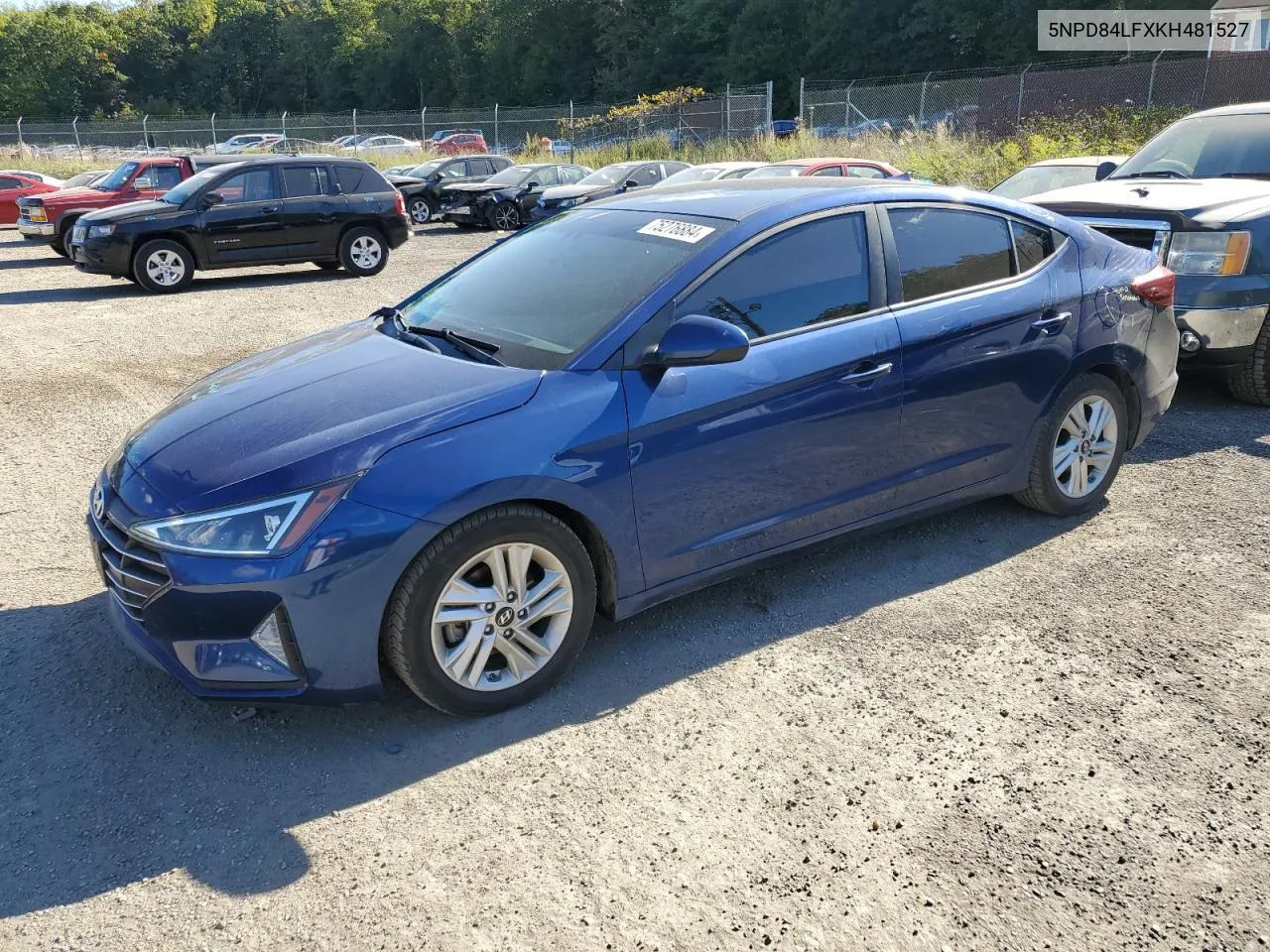 2019 Hyundai Elantra Sel VIN: 5NPD84LFXKH481527 Lot: 75276884