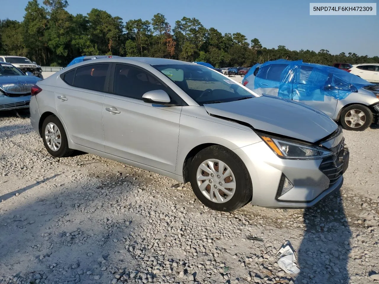 2019 Hyundai Elantra Se VIN: 5NPD74LF6KH472309 Lot: 75418734