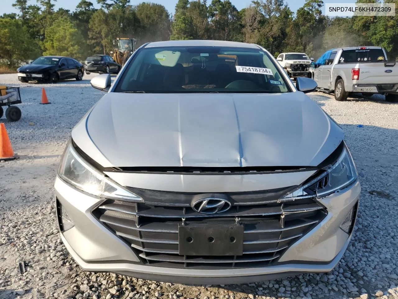 2019 Hyundai Elantra Se VIN: 5NPD74LF6KH472309 Lot: 75418734