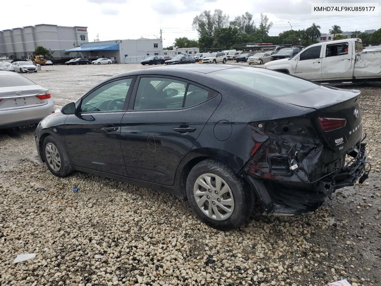 2019 Hyundai Elantra Se VIN: KMHD74LF9KU859177 Lot: 75422534