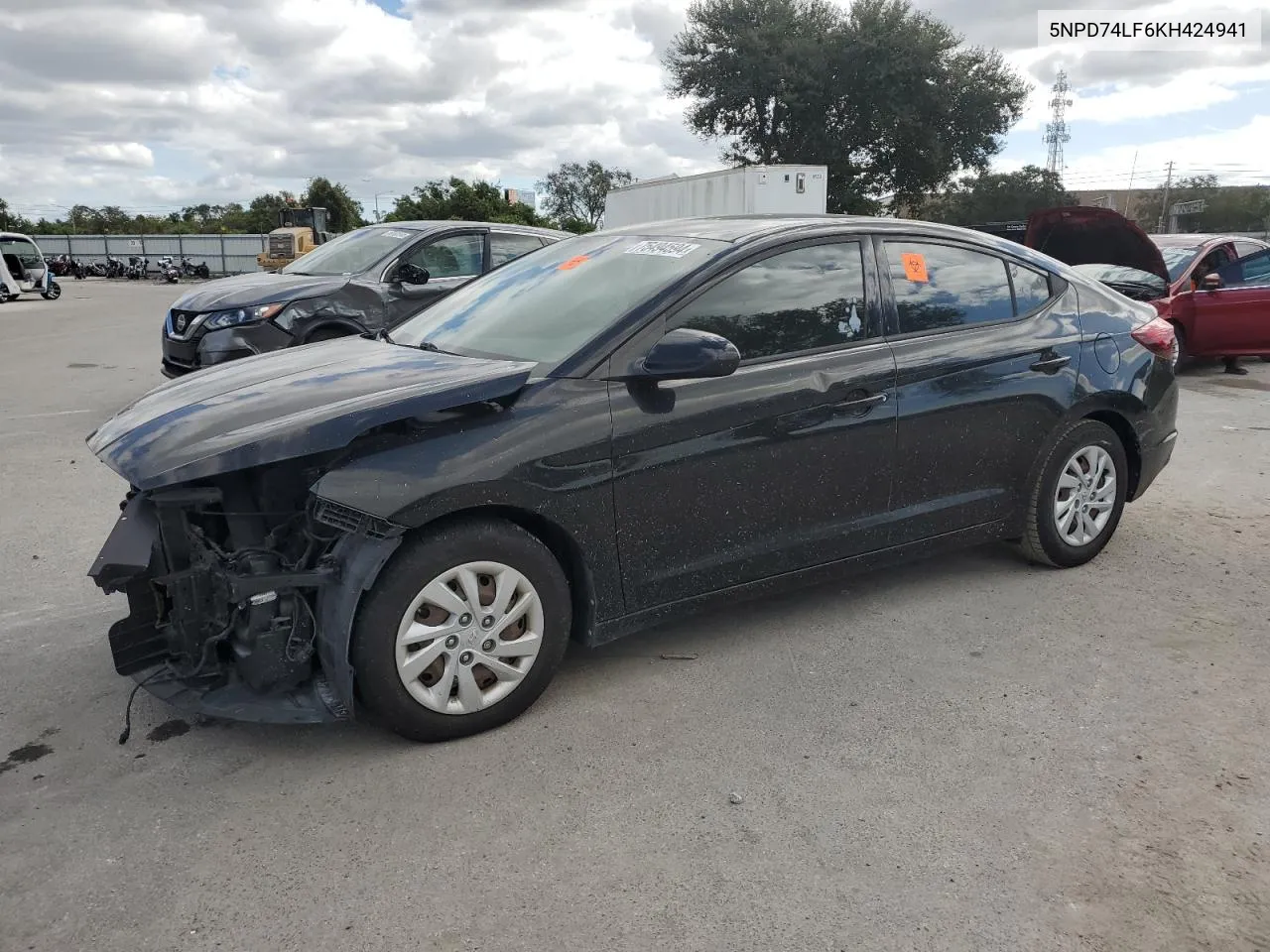 2019 Hyundai Elantra Se VIN: 5NPD74LF6KH424941 Lot: 75494594