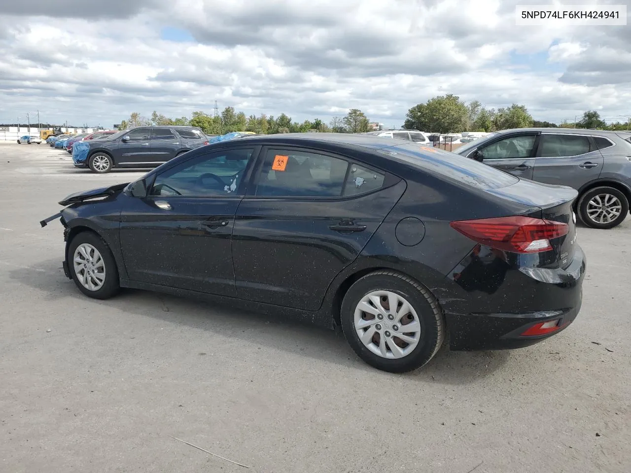 2019 Hyundai Elantra Se VIN: 5NPD74LF6KH424941 Lot: 75494594