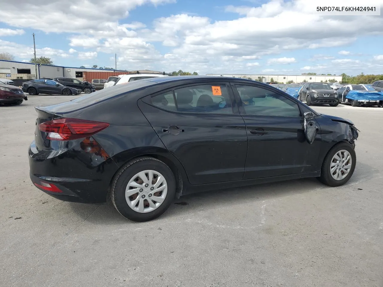 2019 Hyundai Elantra Se VIN: 5NPD74LF6KH424941 Lot: 75494594