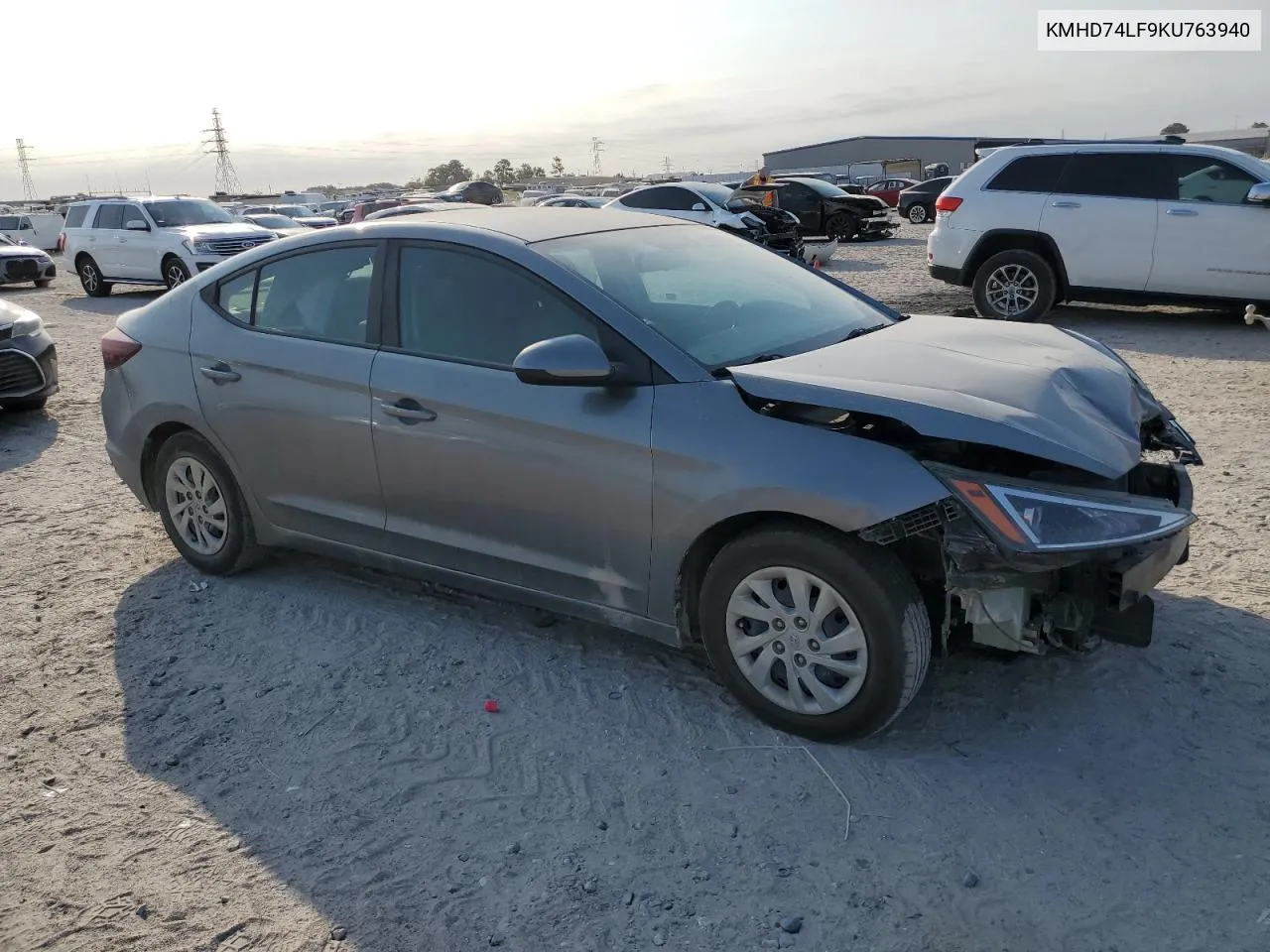 2019 Hyundai Elantra Se VIN: KMHD74LF9KU763940 Lot: 75667914