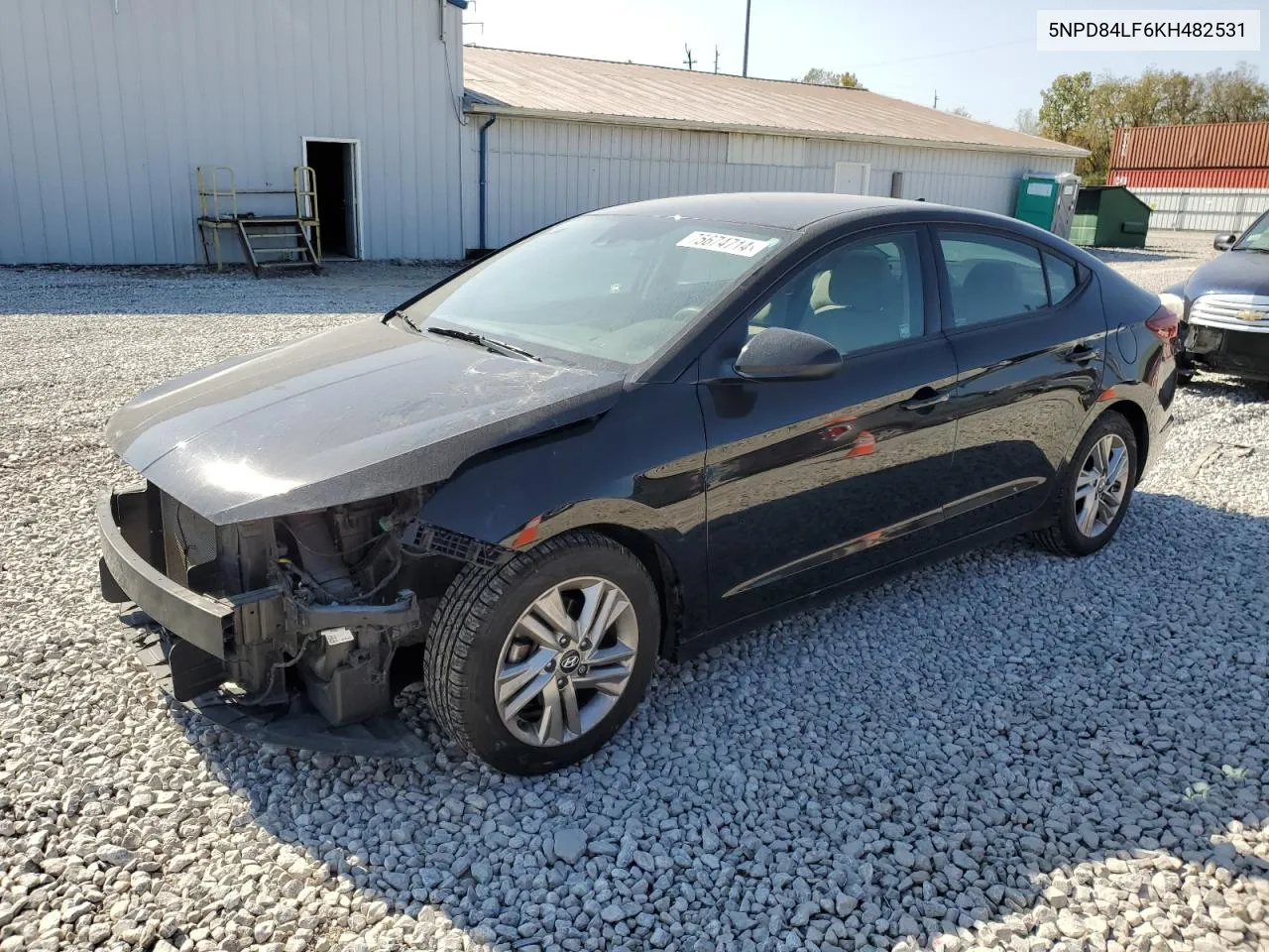 2019 Hyundai Elantra Sel VIN: 5NPD84LF6KH482531 Lot: 75674714