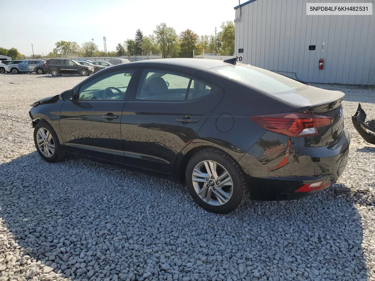 2019 Hyundai Elantra Sel VIN: 5NPD84LF6KH482531 Lot: 75674714