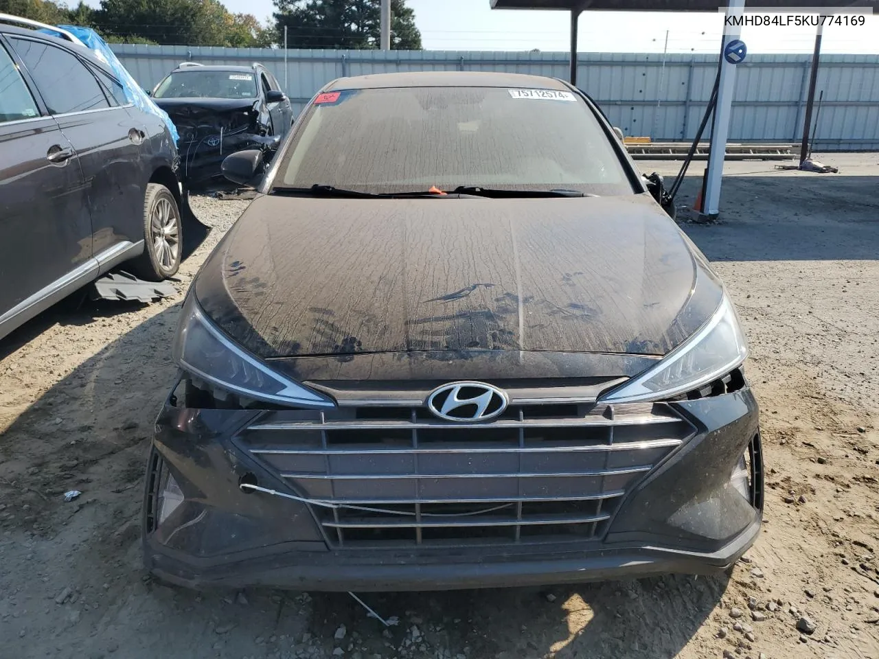 2019 Hyundai Elantra Sel VIN: KMHD84LF5KU774169 Lot: 75712574