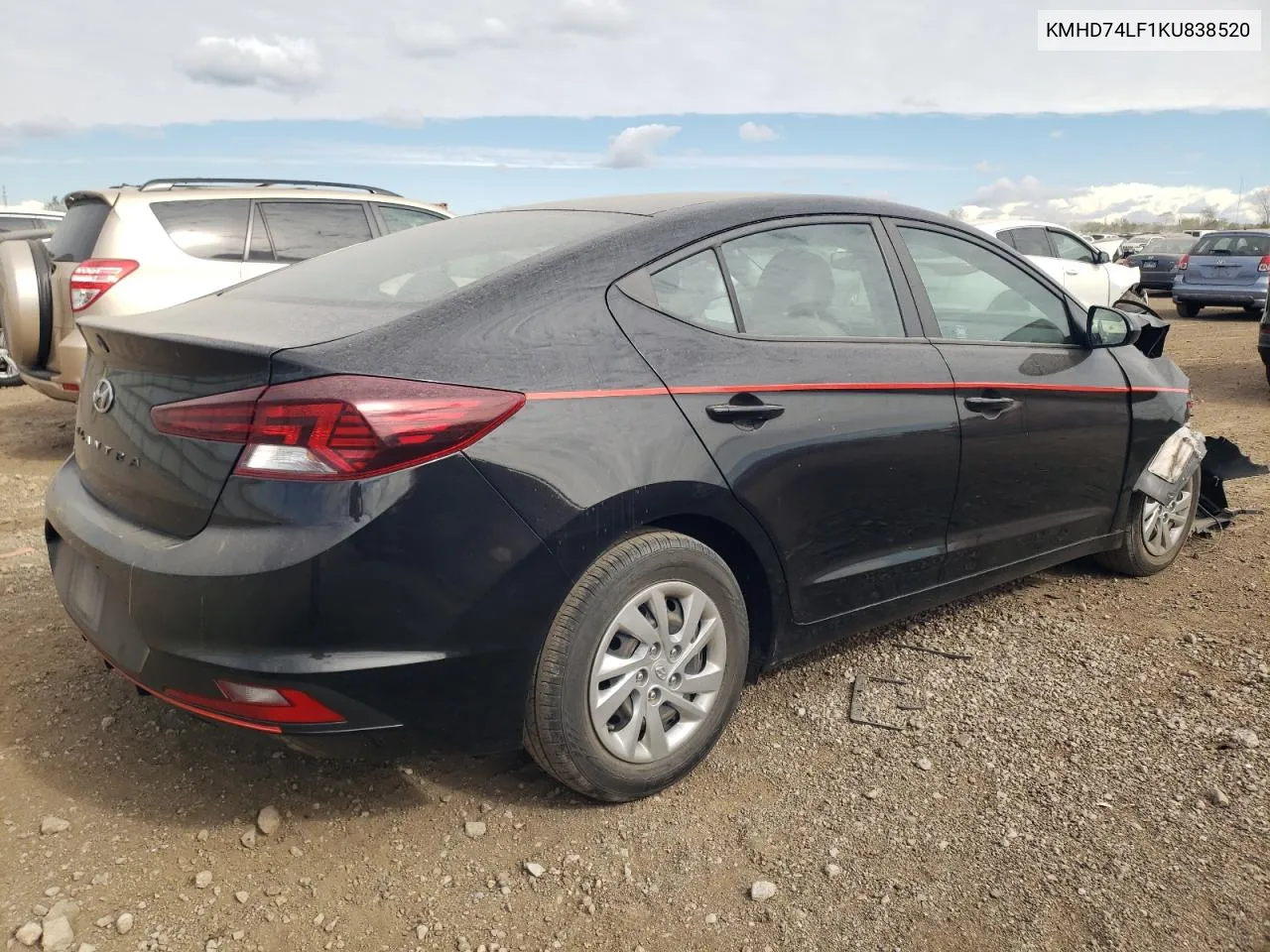 2019 Hyundai Elantra Se VIN: KMHD74LF1KU838520 Lot: 75777274