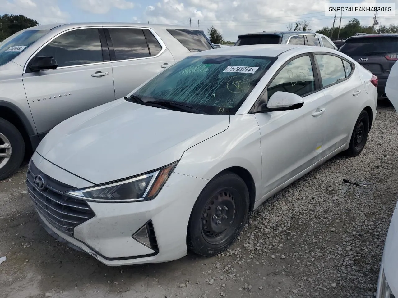 2019 Hyundai Elantra Se VIN: 5NPD74LF4KH483065 Lot: 75798264