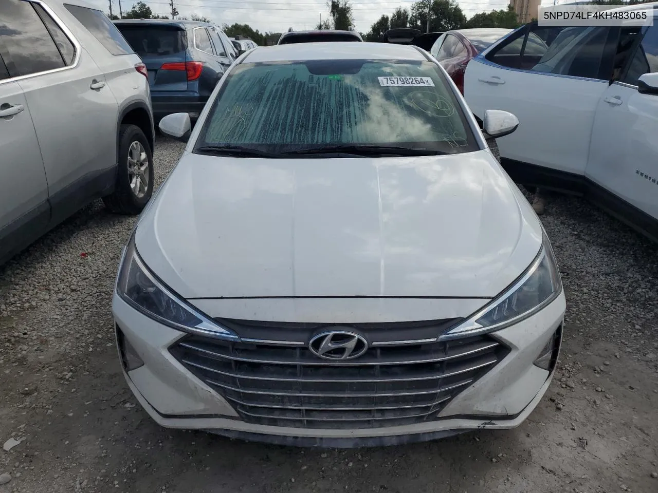 2019 Hyundai Elantra Se VIN: 5NPD74LF4KH483065 Lot: 75798264