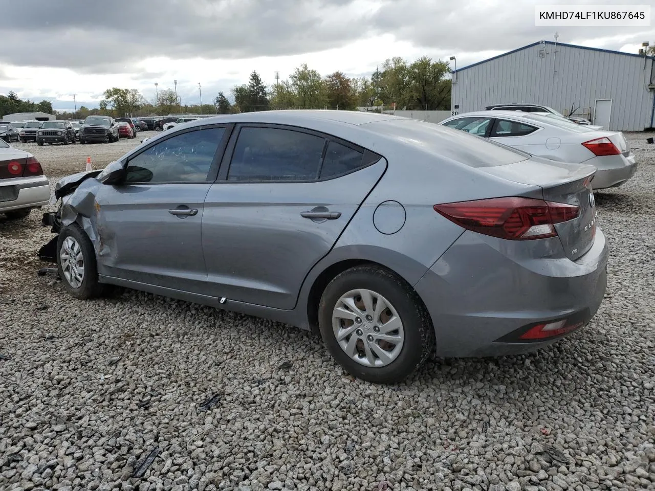 2019 Hyundai Elantra Se VIN: KMHD74LF1KU867645 Lot: 75893784