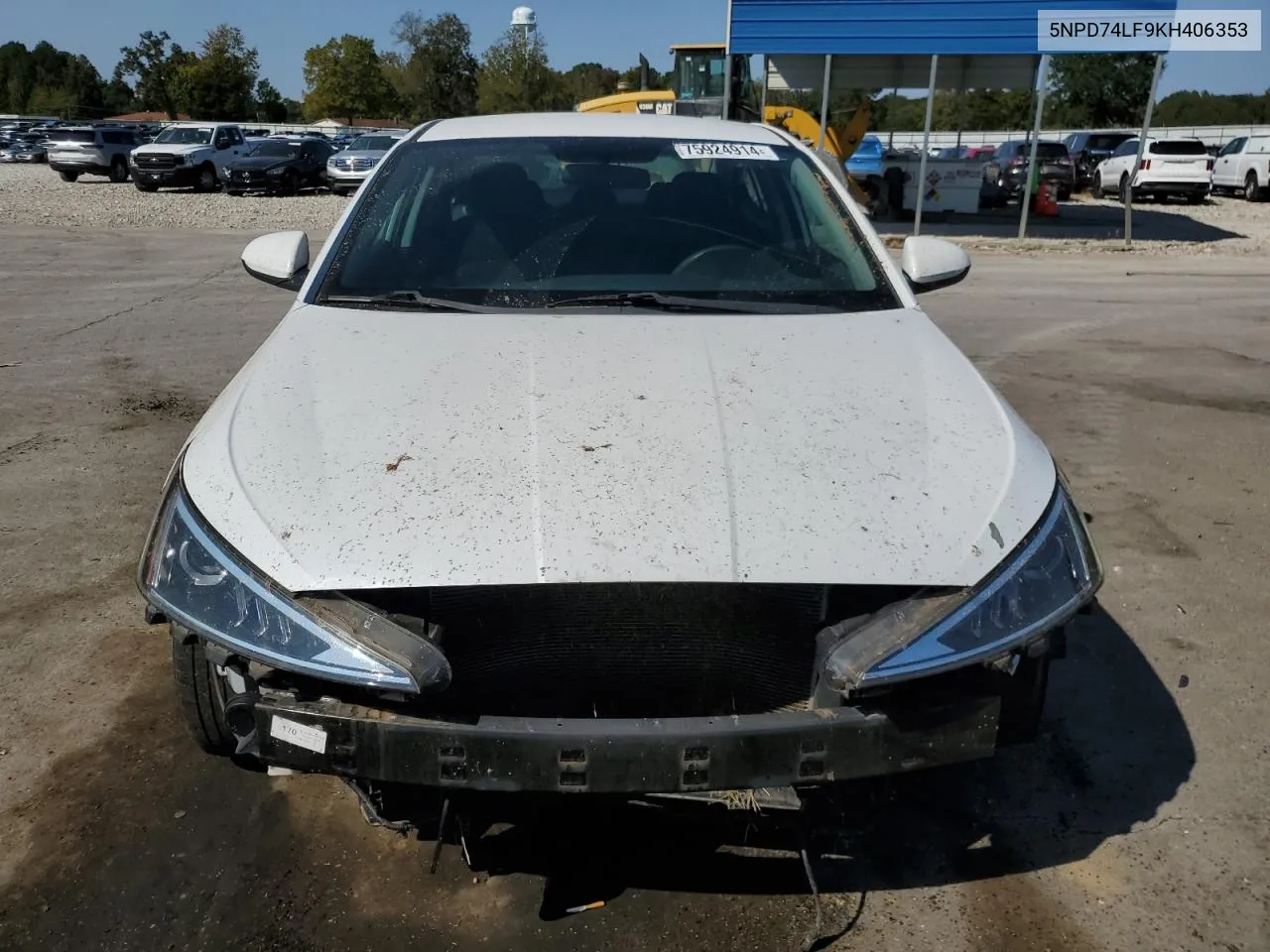 2019 Hyundai Elantra Se VIN: 5NPD74LF9KH406353 Lot: 75924914