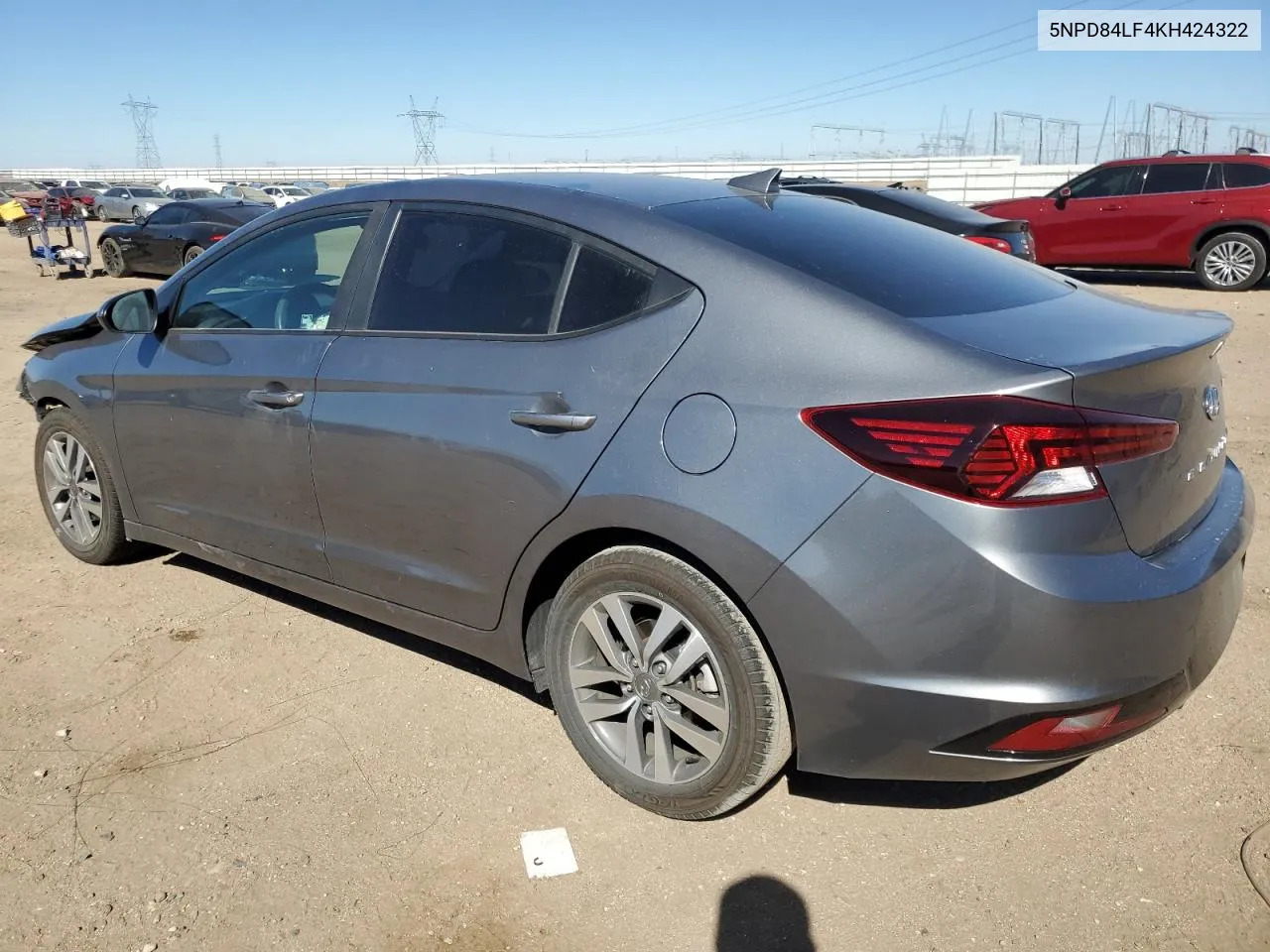 2019 Hyundai Elantra Sel VIN: 5NPD84LF4KH424322 Lot: 75935584