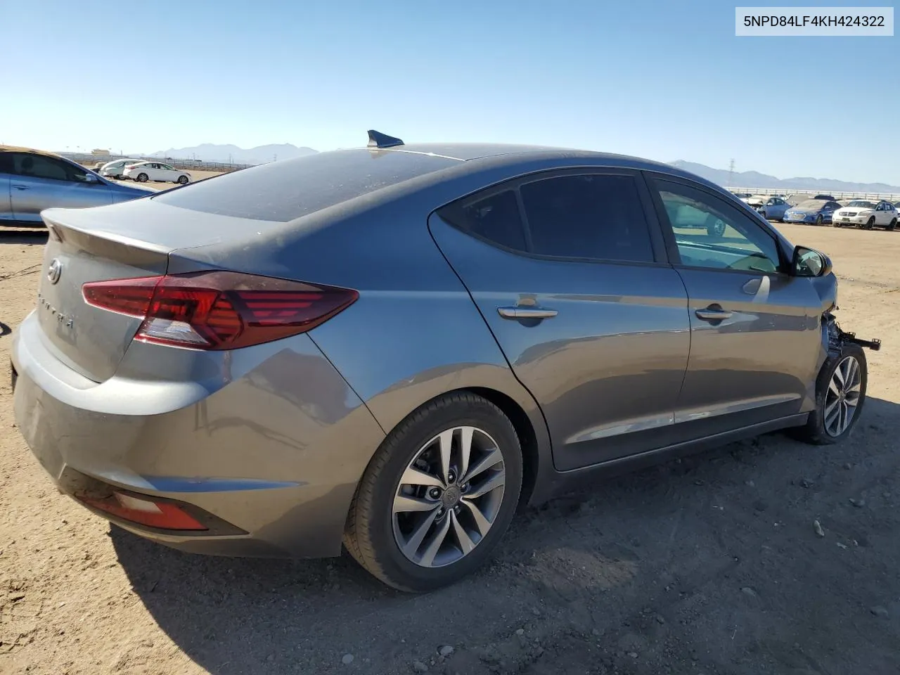 2019 Hyundai Elantra Sel VIN: 5NPD84LF4KH424322 Lot: 75935584