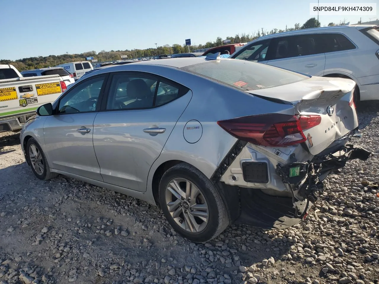 2019 Hyundai Elantra Sel VIN: 5NPD84LF9KH474309 Lot: 76033934