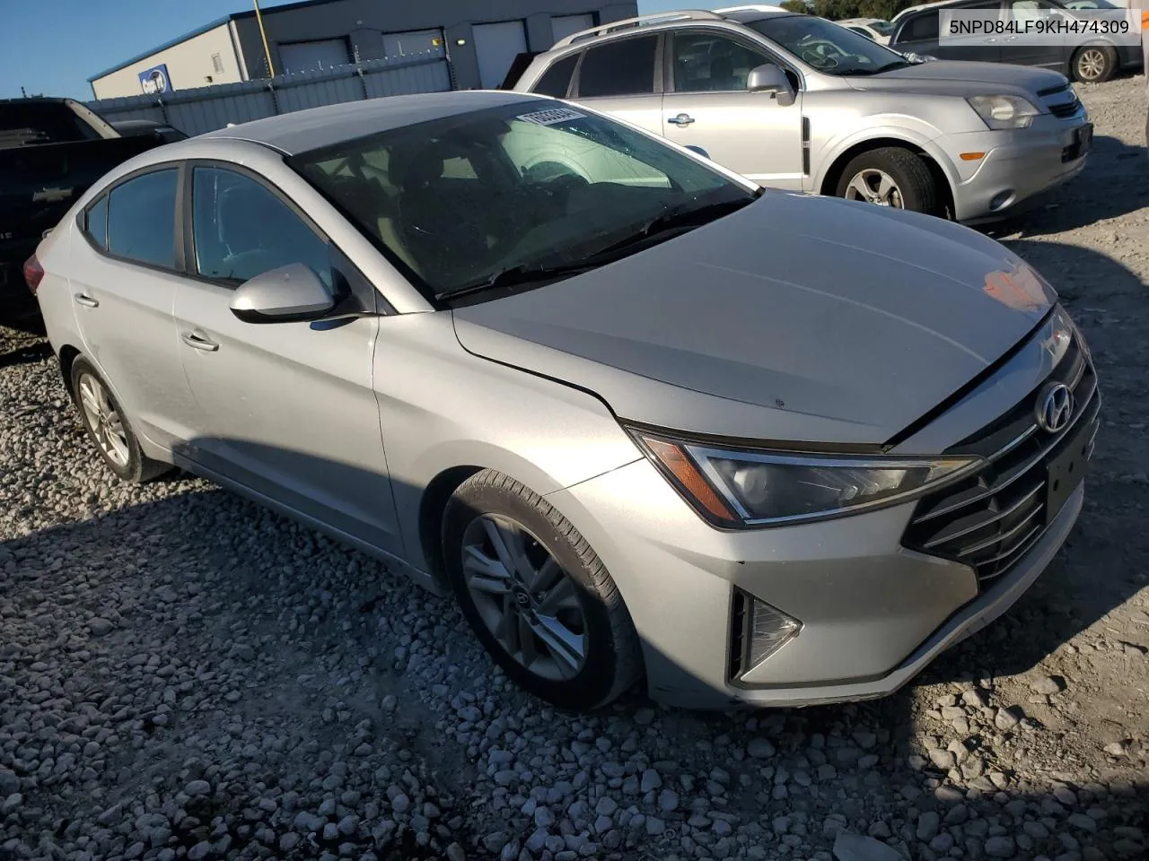 2019 Hyundai Elantra Sel VIN: 5NPD84LF9KH474309 Lot: 76033934