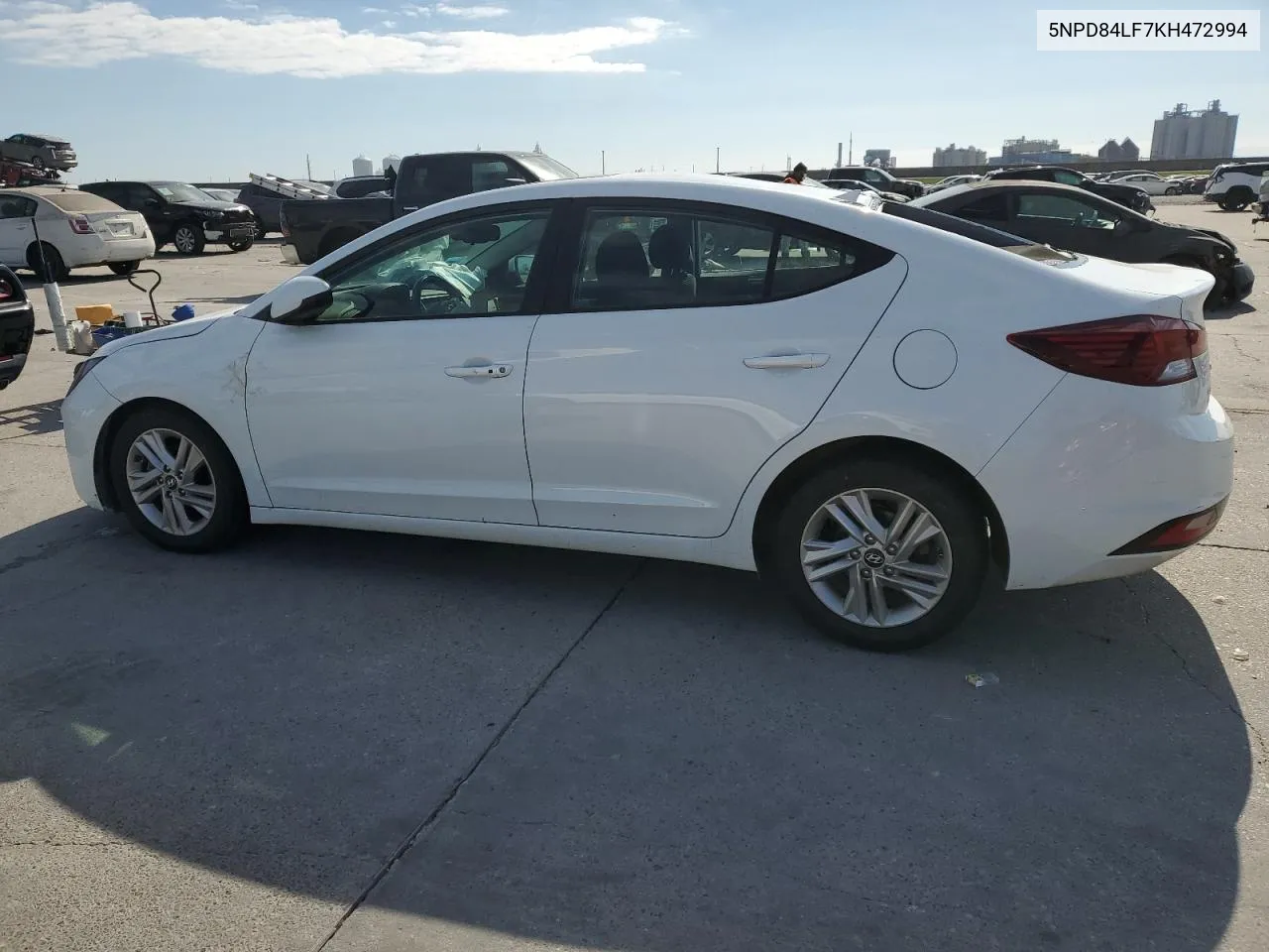 2019 Hyundai Elantra Sel VIN: 5NPD84LF7KH472994 Lot: 76087604