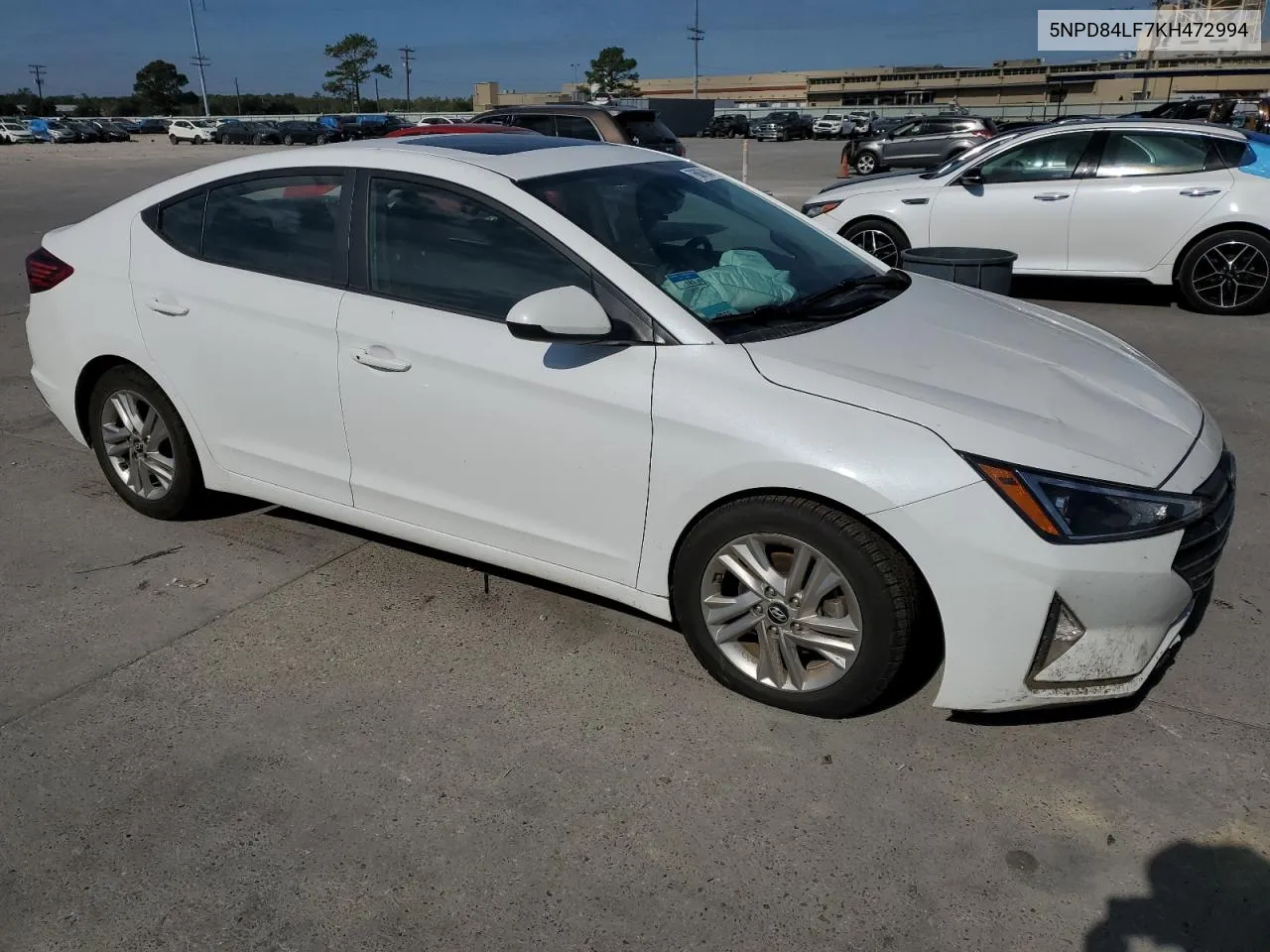 2019 Hyundai Elantra Sel VIN: 5NPD84LF7KH472994 Lot: 76087604