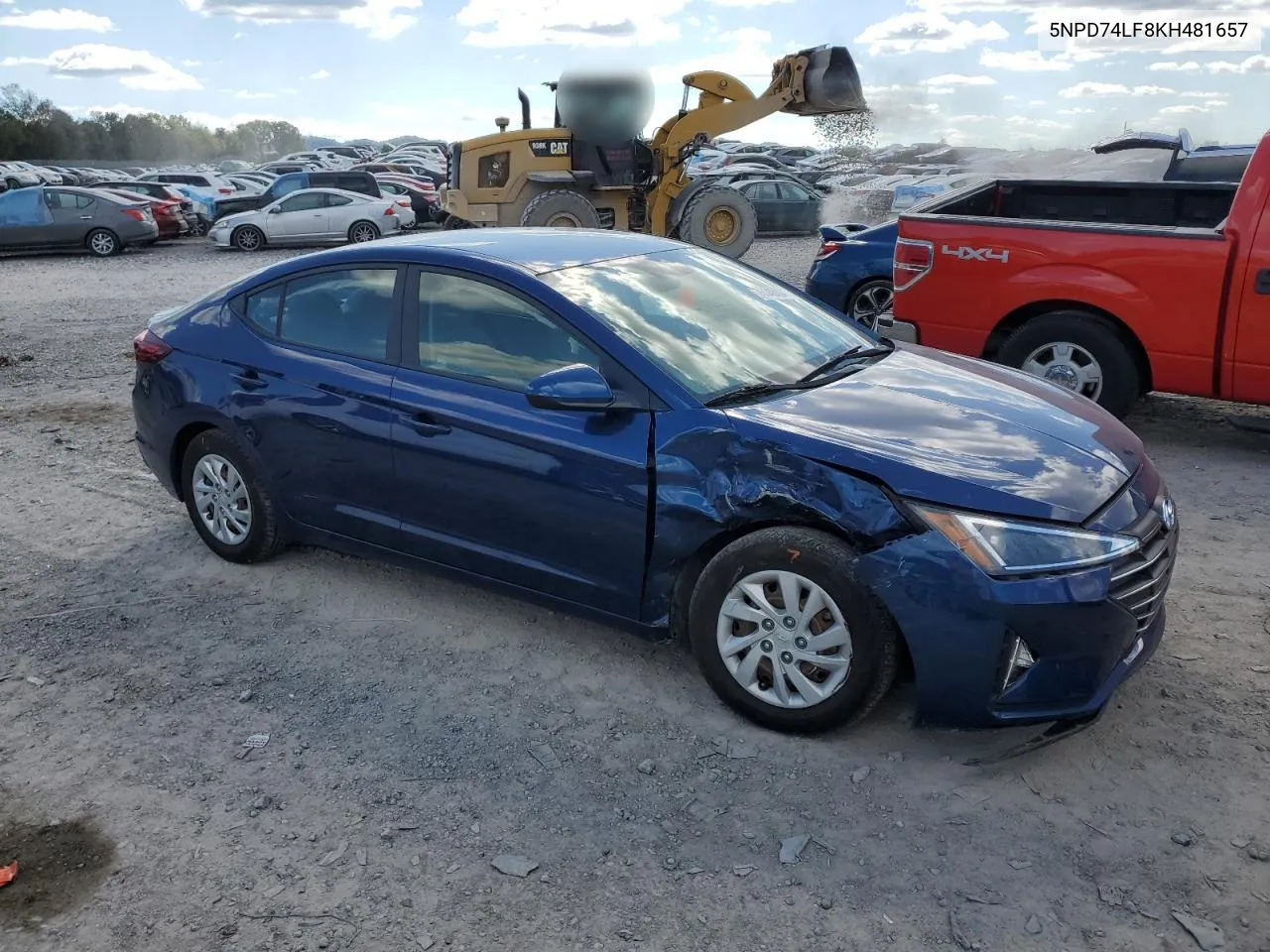 2019 Hyundai Elantra Se VIN: 5NPD74LF8KH481657 Lot: 76148404